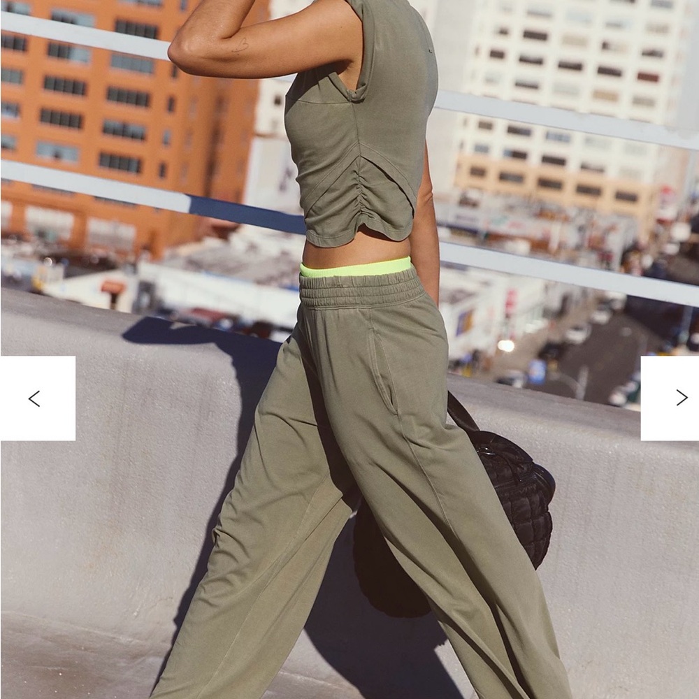 Free People Gunmetal Two-Piece Lounge Set - Picture 10 of 10